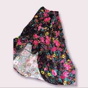 Long floral skirt